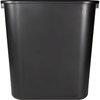Sparco Wastebasket, Rectangular, 28 Qrt, 15"x10-1/4"x15", BK SPR02160